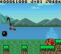 une photo d'Ã©cran de Daffy Duck - Un Tresor de Canard sur Nintendo Game Boy Color